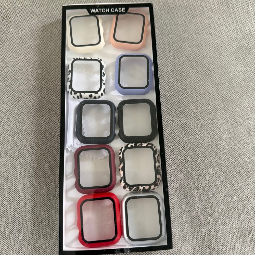 12 Pack Apple Watch 40mm Cases Screen Protectors Multicolor Animal Print